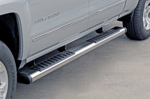 Ford Full Size Truck Side Steps - Dee Zee - 6 In Oval - Stainless Steel - `99-`23